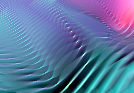 Colorful pink and blue abstract wavy background with blurred motion effect