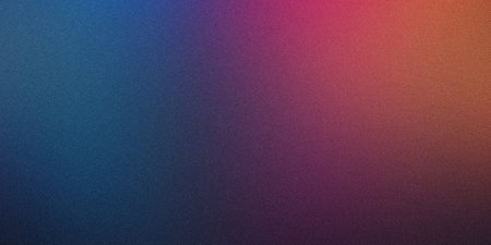 Abstract gradient background with blue orange, pink grainy effect. Blurred texture with digital noise. 3D renderingの写真素材