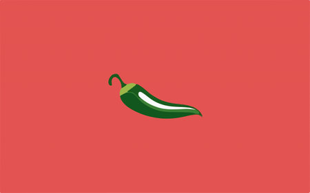 chilli logo vector icon illustration design template. hot chili logo designのイラスト素材
