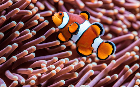 Clown anemonefish (Amphiprion percula)の素材