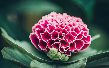 Close up of pink flower with blur background. Shallow depth of fieldの素材