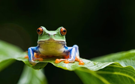 Red-eyed tree frog (Agalychnis callidryas).の素材