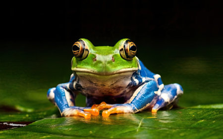 European tree frog (Agalychnis callidryas)の素材