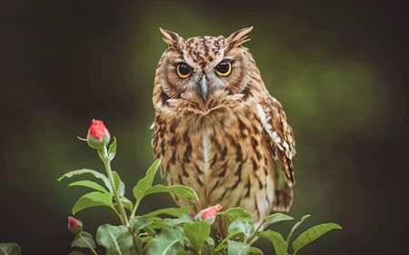 Eurasian Eagle Owl (Bubo virginianus)の素材