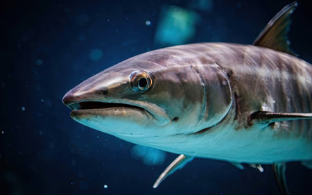 Picture of a Tiger shark (Carcharodon carcharias)の素材