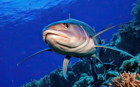 Shark in the Red Sea. Egypt. Shallow depth of fieldの素材