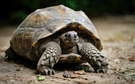 African spurred tortoise (Geochelone sulcata)の素材