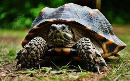 African spurred tortoise (Geochelone sulcata)の素材