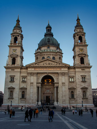 Budapest Hungary 20.03.2022 St. Stephens Basilica