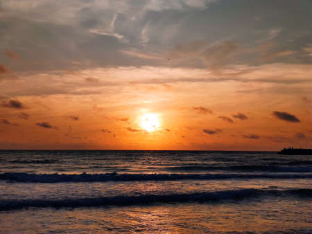 Sunrise at the Black Seaの写真素材