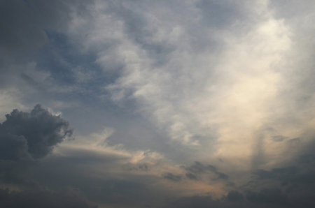 blue sky with clouds