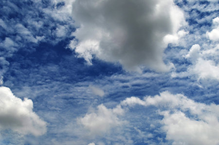 blue sky with clouds