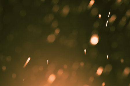 bokeh effect light background