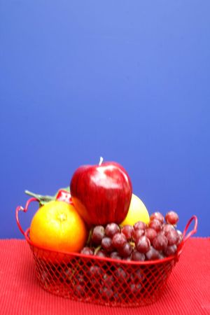 Bowl of fresh fruitの写真素材