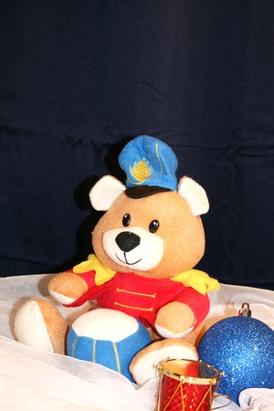 Christmas teddy bear decorationの写真素材