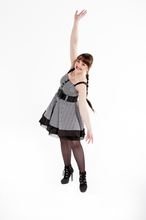 Female dancer practice in dance       の写真素材
