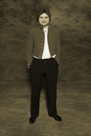 Portrait of a Russian officer of the 19 th century の写真素材