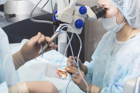 Lasik - laser correction for vision - ophthalmology surgery for eyesの写真素材