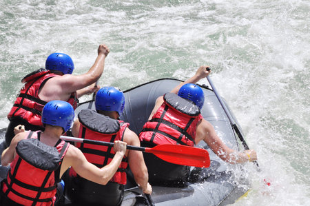Rafting, extreme and fun sport
