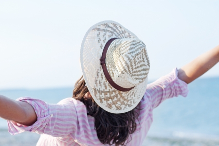 Free happy woman enjoyingの写真素材