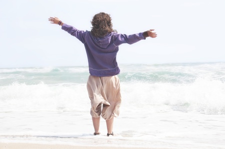 Free happy woman enjoyingの写真素材