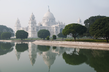 Victoria Memorial in Kolkata Indiaの写真素材