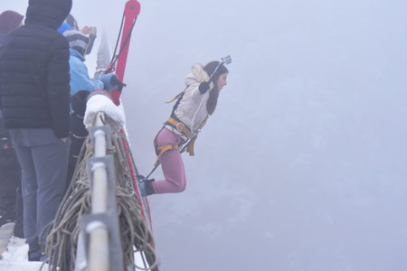 Bungee jumps as extreme and fun sport