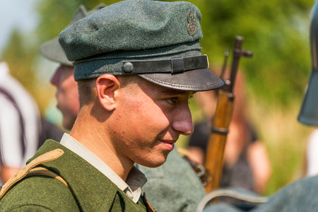 Lviv, Ukraine â€“  September,03, 2018: Military historical reconstruction is dedicated to the...