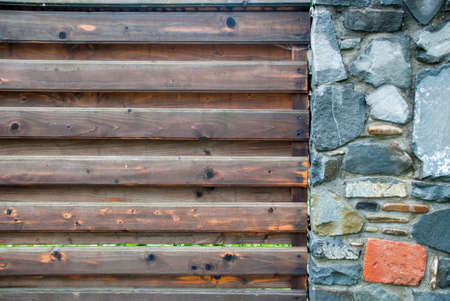 Background of wooden boards textureの写真素材