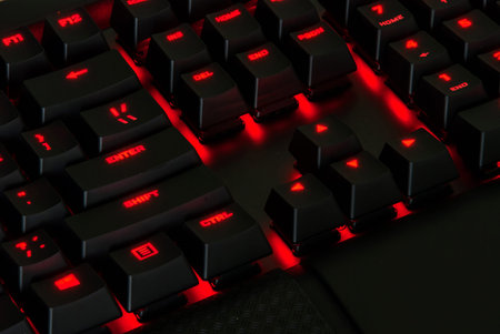 Gaming Keyboard with Lights background