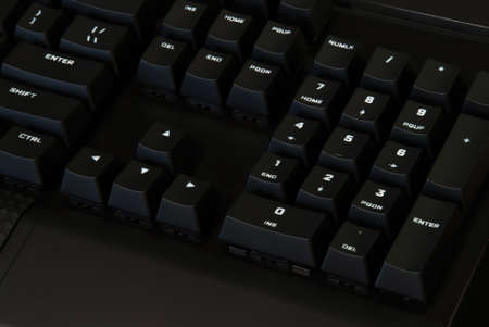 Black keyboards, technology close-up backgroundの写真素材