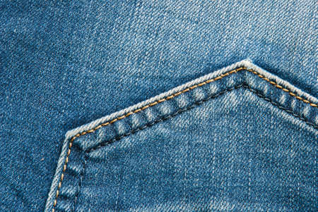 Jeans texture with seams macroの写真素材