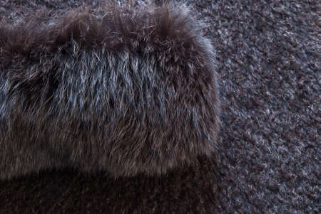 brown and black and white animal fell texture.の写真素材