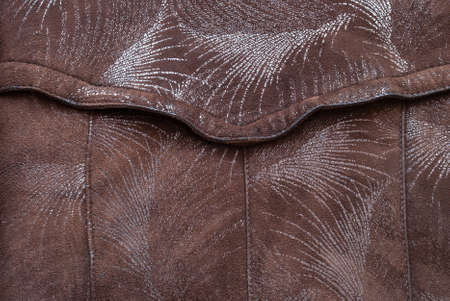 brown leather texture (may used as background).の写真素材