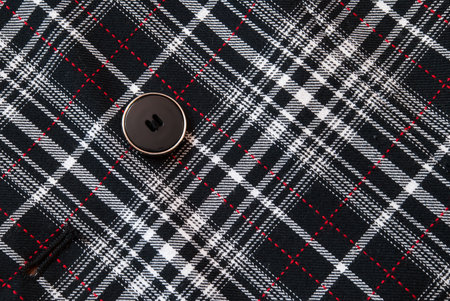Button on the old clothes