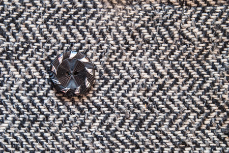 Button on the old clothes