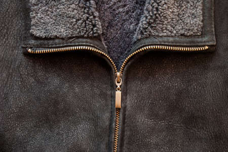 brown leather texture (may used as background).の写真素材