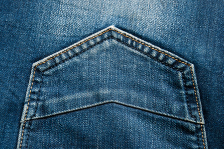 Jeans texture with seams macroの写真素材