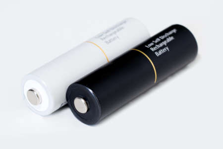 battery isolated on white background.の写真素材