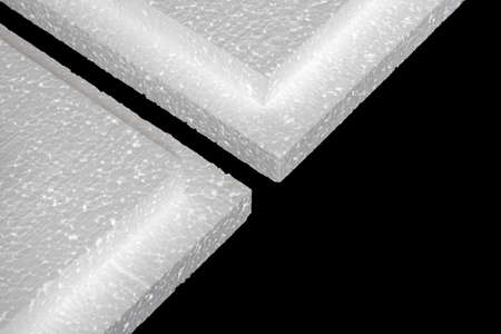 polystyrene. Sheets of Factory manufacturing.の写真素材