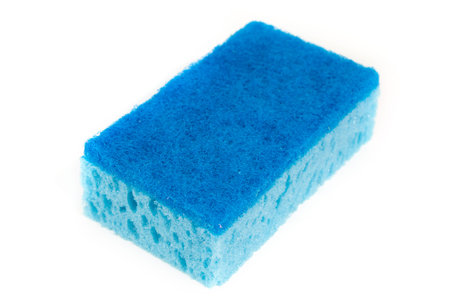 cleaning sponges on a white background
