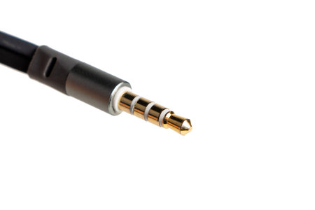 plug jack 3,5 mm, isolated on white background.