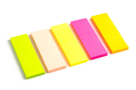 Set of multicolored sticker paper index.の写真素材