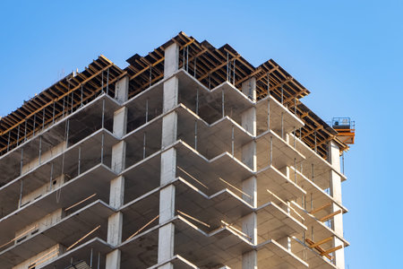 construction building. apartment building.