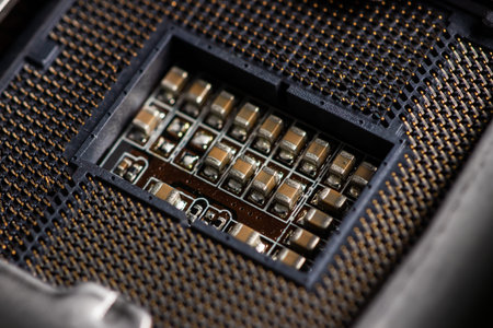 CPU connector, socket or slot connector, in the motherboard, designed to install a CPU in it, the...