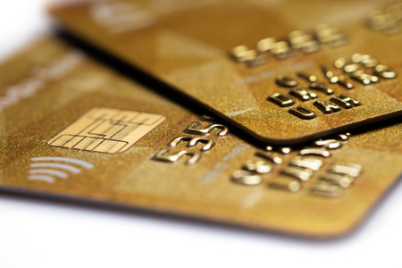Online credit card payment for purchases from online stores and online shoppingの写真素材