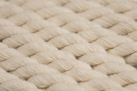 linen rope yarn stripe texture. Long string strap pattern.の写真素材