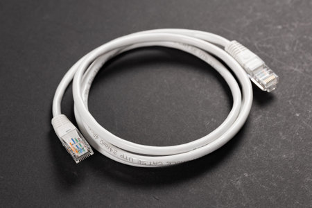 Lan cable internet connection network, rj45 connector ethernet cable.