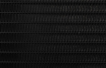 Computer hardware parts black and white Liquid cooling radiators made from copper water cooling.の写真素材