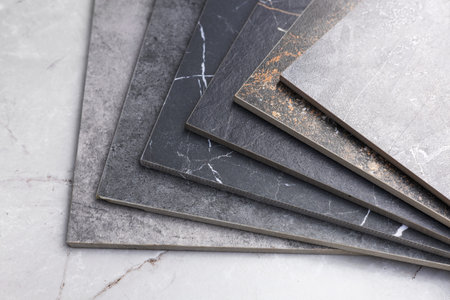 Factories produce porcelain stoneware used for interior homes. There are many different thicknesses...
